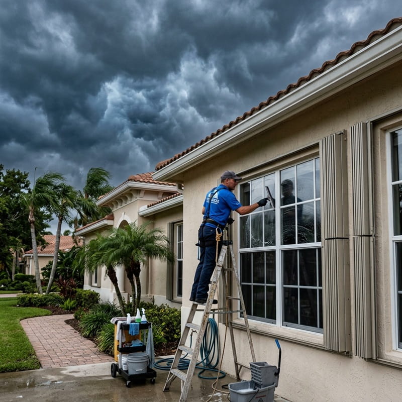 Hurricane Season Prep: Why Clean Windows Matter Before a Storm